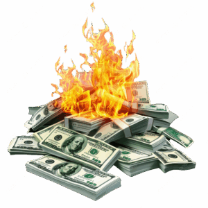 pngtree pile of burning money png image 15896154